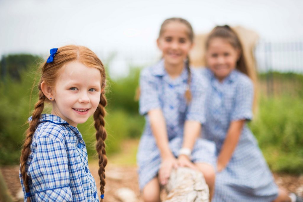 Primary Girls in nature