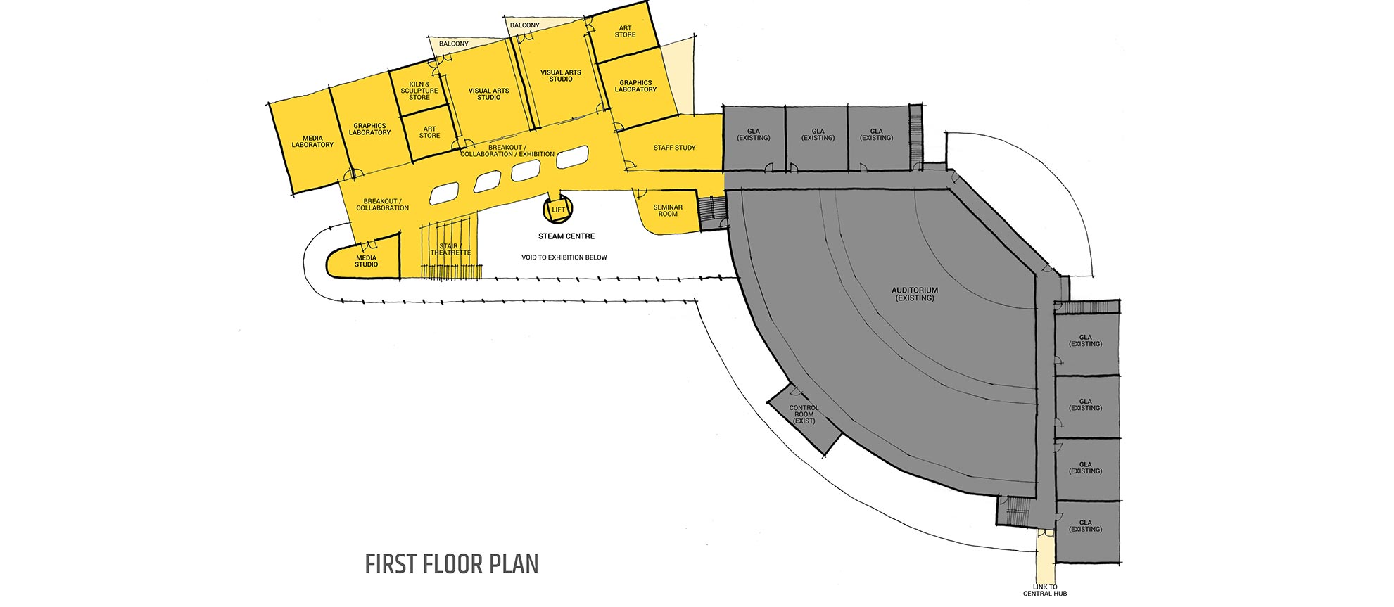 College Master Plan view of the auditorium